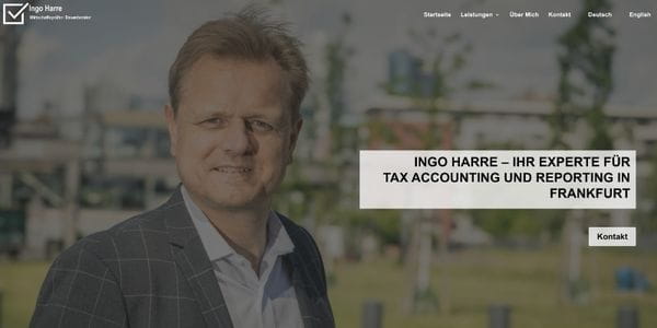 Website Harre Consulting – Dienstleistungen, Referenz von Website erstellen lassen – Mehr Kunden & Umsatz | MP-Webdesign