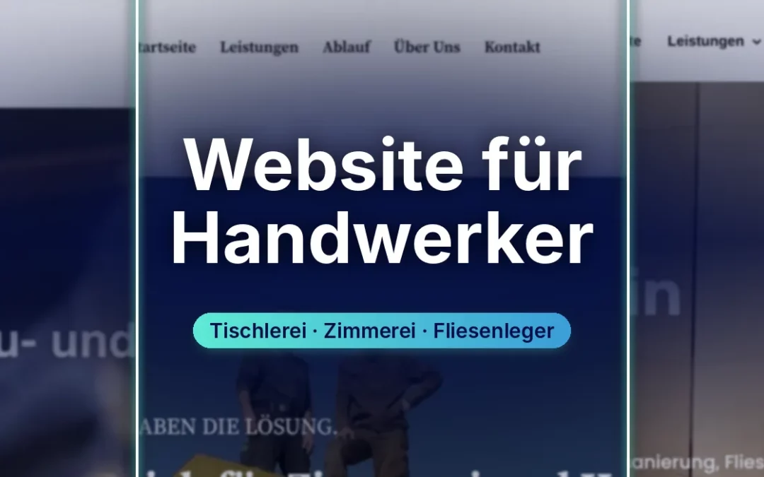 Website für Handwerker: Was sie leisten muss und was sie kostet